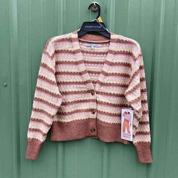 Women’s Juniors Oversized Boyfriend Cardigan Sweater Size L - Picture 1 of 9